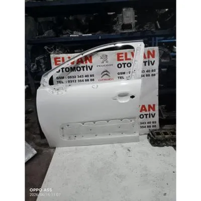 C3 2017-2025 BOŞ BEYAZ SOL ÖN KAPI