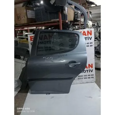 207 DOLU GRİ SOL ARKA KAPI