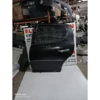 207 DOLU SİYAH SOL ARKA KAPI