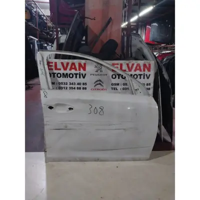 308 2014-2019 BOŞ BEYAZ SAĞ ÖN KAPI