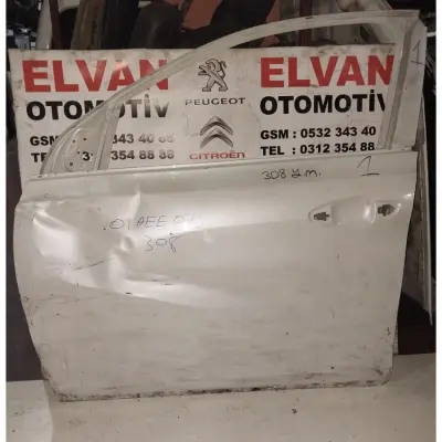 308 2014-2019 BOŞ BEYAZ SOL ÖN KAPI