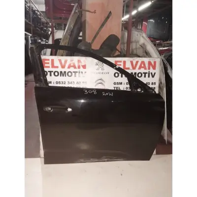 308 2021-2025 BOŞ SİYAH SAĞ ÖN KAPI