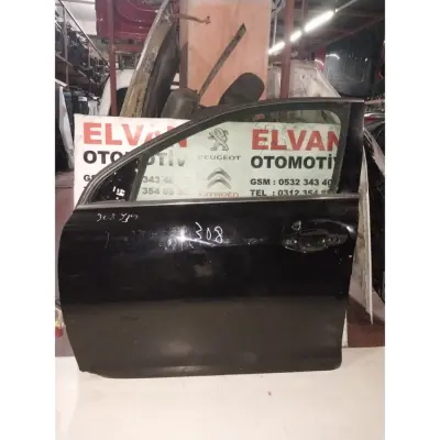 308 T9 2014-2019 DOLU SİYAH SOL ÖN KAPI